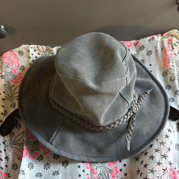 Free people leather hat